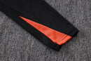 Conjunto Agasalho Brasil Preto/Laranja  | PrimeFut